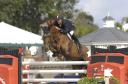Mario Deslauriers (CAN) and Paradigm, winners of the $150,000 CN U.S. Open Jumper Championship, a Perter Llewellyn Photo